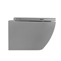 Унитаз ABBER Bequem AC1103MG подвесной серый матовый, безободковый AC1103MG