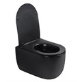 Унитаз ABBER Bequem AC1104TMB подвесной черный матовый, безободковый, смыв торнадо AC1104TMB