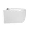 Унитаз ABBER Bequem AC1104TMW подвесной белый матовый, безободковый, смыв торнадо AC1104TMW