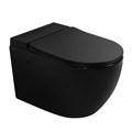 Унитаз ABBER Bequem AC1108PMB подвесной черный матовый с импульсным смывом AC1108PMB
