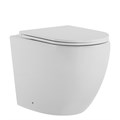 Унитаз ABBER Bequem AC1111T приставной белый, безободковый, смыв торнадо AC1111T