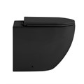 Унитаз ABBER Bequem AC1111TMB приставной черный матовый, безободковый, смыв торнадо AC1111TMB