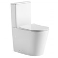 Унитаз ABBER Bequem AC1112T компакт белый, безободковый, смыв торнадо AC1112T