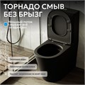 Унитаз ABBER Bequem AC1112TMB компакт черный матовый, безободковый, смыв торнадо AC1112TMB