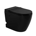 Унитаз ABBER Bequem AC1115PMB приставной черный матовый с импульсным смывом AC1115PMB