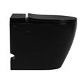 Унитаз ABBER Bequem AC1115PMB приставной черный матовый с импульсным смывом AC1115PMB