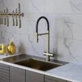 Смеситель для кухонной мойки DQ с фильтром матовое золото (DA1462507Gold) DA1462507Gold