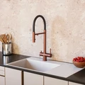 Смеситель для кухонной мойки DQ с фильтром розовое золото (DA1462502Rose) DA1462502Rose