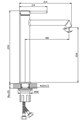 Смеситель для раковины высокий DQ Stuttgart хром (DA1772001) DA1772001