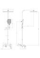 Душевая система со смесителем DQ Dortmund хром (DA1713701) DA1713701
