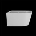 Унитаз подвесной безободковый (торнадо) DQ Schille 570*430*360мм, сиденье микролифт, белы (DT1466516) DT1466516