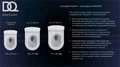 Унитаз подвесной безободковый (торнадо) DQ Grimm 560*390*395мм, сиденье микролифт, белый (DT1386516) DT1386516