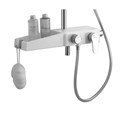 Душевая система AZARIO с поворотным изливом, керамический картридж, хром/белый (AZ-801) AZ-801