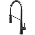 Смеситель для кухонной мойки Azario SPRING выдвижной излив, керамический картридж, черный (AZ-VGT569183PA) AZ-VGT569183PA