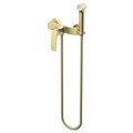 Гигиенический душ Azario Conda со смесителем, керамический картридж, шланг 150 см, золото матовое (AZ-K2511MG) AZ-K2511MG