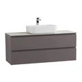 Тумба со столешницей подвесная BelBagno KRAFT 120 Темно-Серый Матовый, столешница KEP-120-CEM 518459458