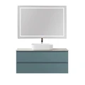 Тумба со столешницей подвесная BelBagno KRAFT 120 Голубой Матовый, столешница KEP-120-CEM 1225166975