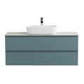 Тумба со столешницей подвесная BelBagno KRAFT 120 Голубой Матовый, столешница KEP-120-CEM 1225166975