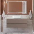 Тумба со столешницей подвесная BelBagno KRAFT 120 Бежевый матовый, столешница KEP-120-CEM 1421323150