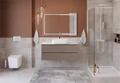 Тумба со столешницей подвесная BelBagno KRAFT 120 Бежевый матовый, столешница KEP-120-CEM 1421323150