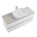 Тумба со столешницей подвесная BelBagno KRAFT 120 Bianco Opaco, столешница KEP-120-CEM 1085514995