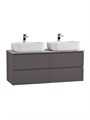 Тумба с четырьмя ящиками и столешницей подвесная BelBagno KRAFT 120 Темно-Серый Матовый, столешница KEP-120-2-CEM 400750496