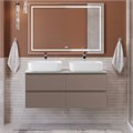 Тумба с четырьмя ящиками и столешницей подвесная BelBagno KRAFT 120 Бежевый матовый, столешница KEP-120-2-CEM 246181366