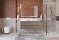 Тумба с четырьмя ящиками и столешницей подвесная BelBagno KRAFT 120 Бежевый матовый, столешница KEP-120-2-CEM 246181366