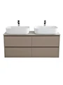 Тумба с четырьмя ящиками и столешницей подвесная BelBagno KRAFT 120 Бежевый матовый, столешница KEP-120-2-CEM 246181366