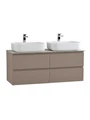 Тумба с четырьмя ящиками и столешницей подвесная BelBagno KRAFT 120 Бежевый матовый, столешница KEP-120-2-CEM 246181366