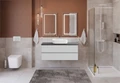 Тумба со столешницей подвесная BelBagno KRAFT 120 Bianco Opaco, столешница KEP-120-MNO 406405472