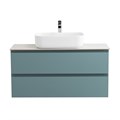 Тумба со столешницей подвесная BelBagno KRAFT 100 Голубой Матовый, столешница KEP-100-BO 204864