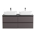 Тумба с четырьмя ящиками и столешницей подвесная BelBagno KRAFT 120 Темно-Серый Матовый, столешница KEP-120-2-MNO 204162