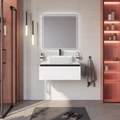 Тумба со столешницей подвесная CEZARES SLIDER 80 Bianco Opaco, столешница SLD-80/48-BO 203890