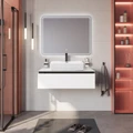 Тумба со столешницей подвесная CEZARES SLIDER 100 Bianco Opaco, столешница SLD-100/48-BO 203887