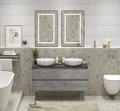 Тумба со столешницей подвесная BelBagno KRAFT 120 Cemento Grigio 202786