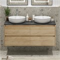 Тумба с четырьмя ящиками и столешницей подвесная BelBagno KRAFT 120 Rovere Nebrasca Nature 202774