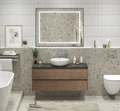 Тумба со столешницей подвесная BelBagno KRAFT 120 Rovere Tabacco, без отверстия под смеситель 202772