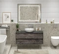 Тумба со столешницей подвесная BelBagno KRAFT 120 Pino Pasadena, без отверстия под смеситель 202771