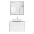 Тумба со столешницей и накладной раковиной подвесная BelBagno KRAFT 90 Bianco Opaco 200382
