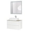 Тумба со столешницей и накладной раковиной подвесная BelBagno KRAFT 90 Bianco Opaco 200382