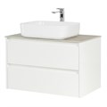 Тумба со столешницей и накладной раковиной подвесная BelBagno KRAFT 90 Bianco Opaco 200382