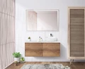 Тумба со столешницей подвесная BelBagno KRAFT 120 Rovere Tabacco, раковина справа 200351