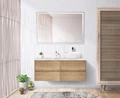 Тумба со столешницей подвесная BelBagno KRAFT 120 Rovere Nebrasca Nature, раковина справа 200350