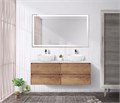 Тумба со столешницей EK-120-2-BL подвесная BelBagno KRAFT 120 Rovere Tabacco 200345
