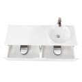 Тумбы со столешницей подвесная BelBagno ETNA 120 Bianco Lucido, раковина справа 200334