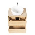 Тумба со столешницей и накладной раковиной подвесная BelBagno KRAFT 60 Rovere Nebrasca Nature 194862