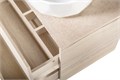 Тумба со столешницей и накладной раковиной подвесная BelBagno KRAFT 60 Rovere Galifax Bianco 194857