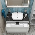 Тумба со столешницей и накладной раковиной подвесная BelBagno KRAFT 100 Bianco Opaco 194852