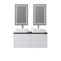 Тумба с четырьмя ящиками и столешницей подвесная BelBagno KRAFT 120 Bianco Opaco, столешница KEP-120-2-MNO 206235